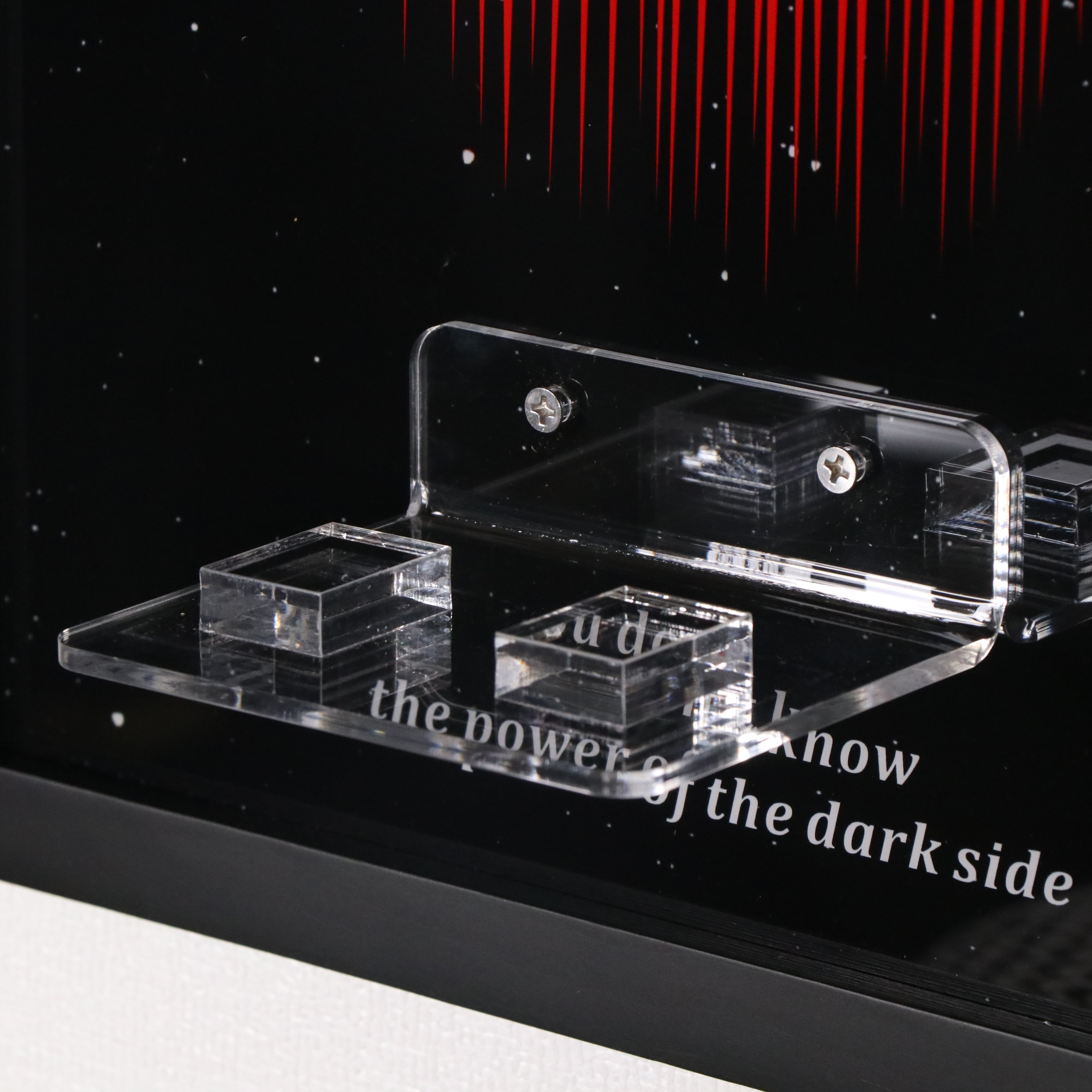 Display Wall Mount for LEGO® Star Wars™ 75461 Up-Scaled Darth Vader™ Minifigu (LEGO® Set Not Included).