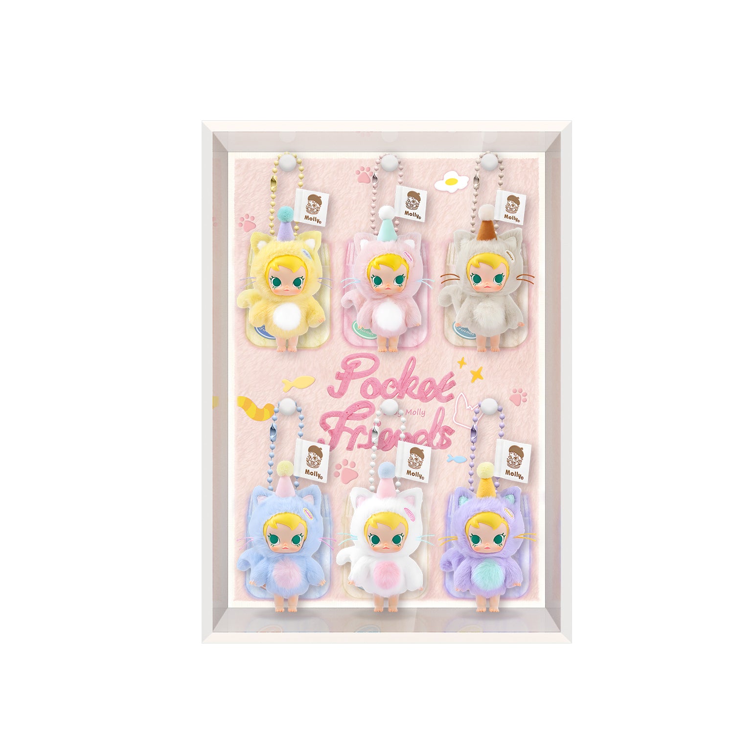 Acrylic Display Frame for POP MART® Baby Molly "Pocket Friends Series" (Model Not Included)
