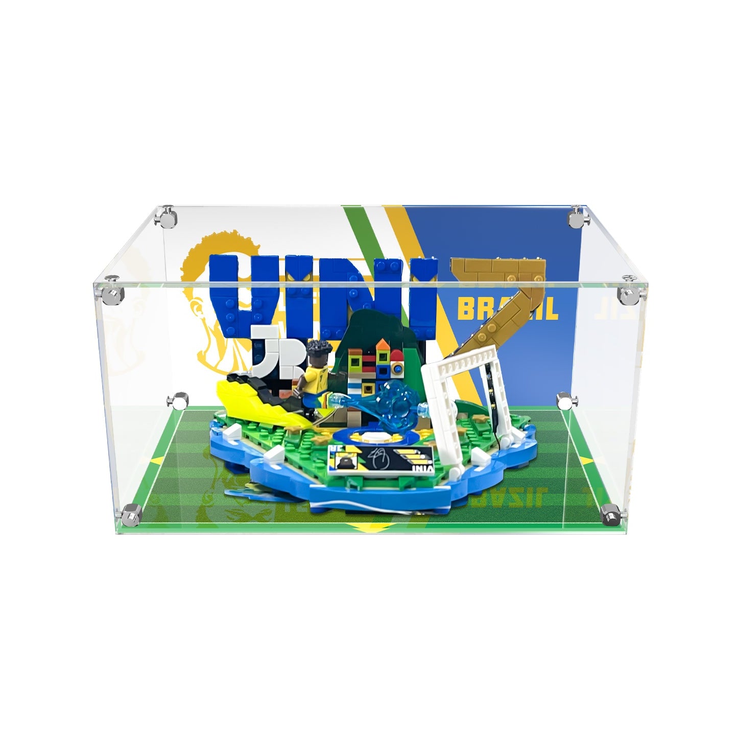 Acrylic Display Case for LEGO® Editions 43027 Vini Jr. – Football Highlights (LEGO® Set NOT Included)