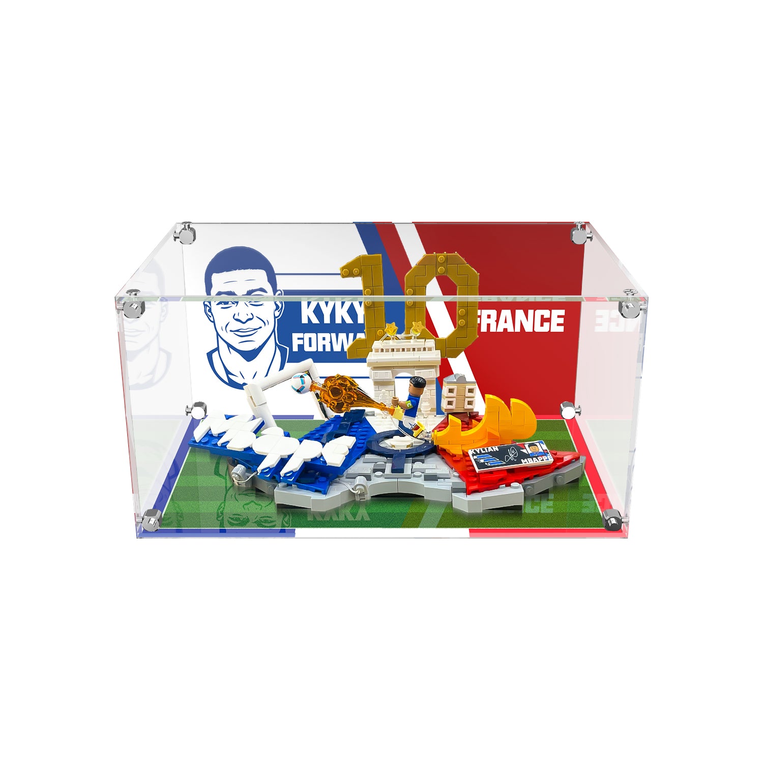 Acrylic Display Case for LEGO® Editions 43013 Kylian Mbappé – Football Highlights (LEGO® Set NOT Included)
