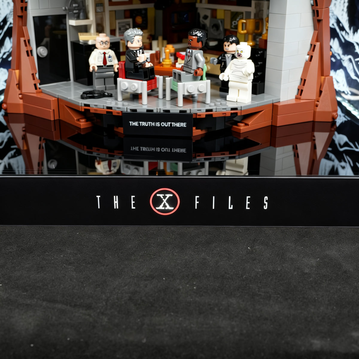 LED Light Acrylic Display Case for Ideas 21369 The X-Files (LEGO® Set Not Included)
