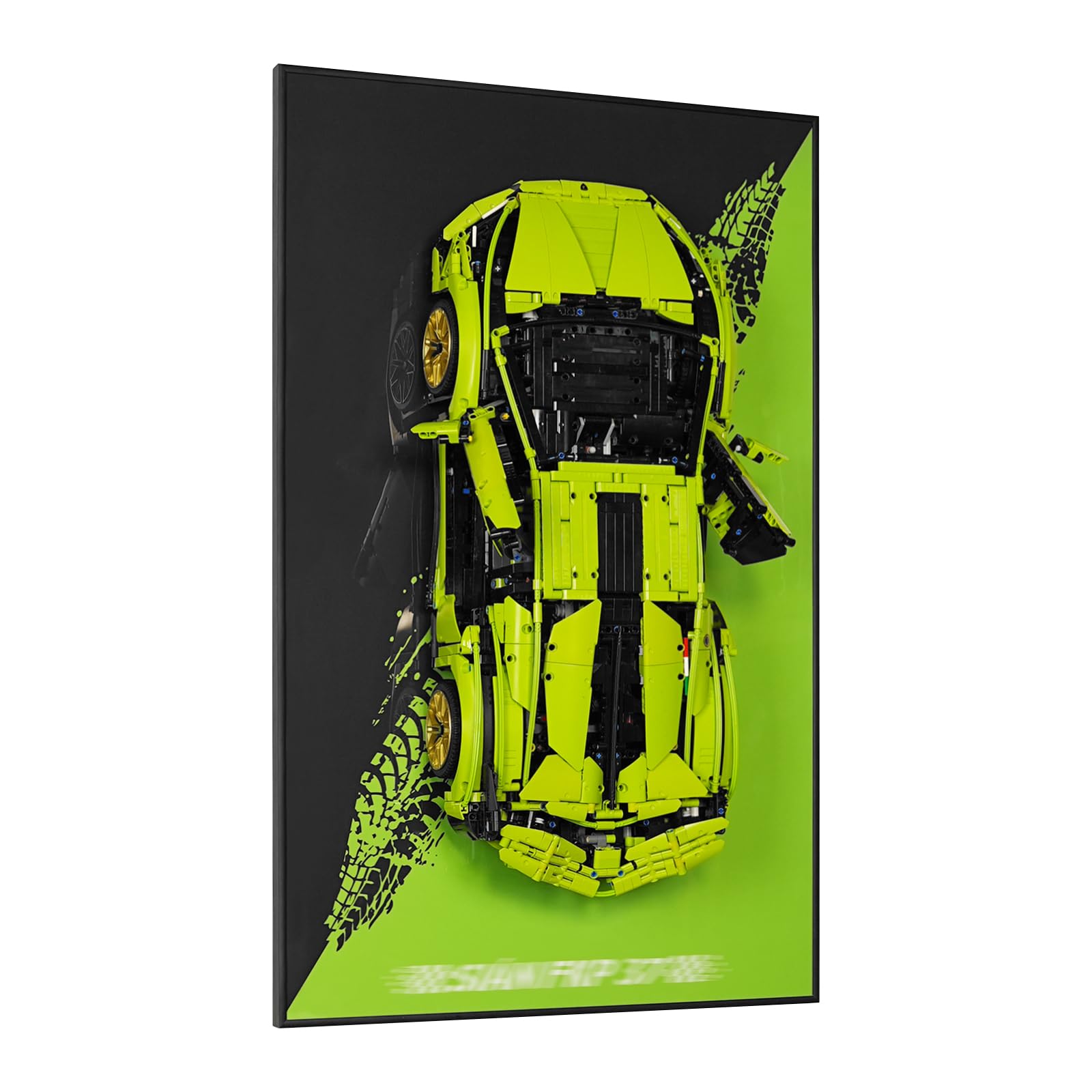 Display Wall Mount for Lego Technic 42115 Lamborghini Sián FKP 37 Race Car (Lego Set Not Included)