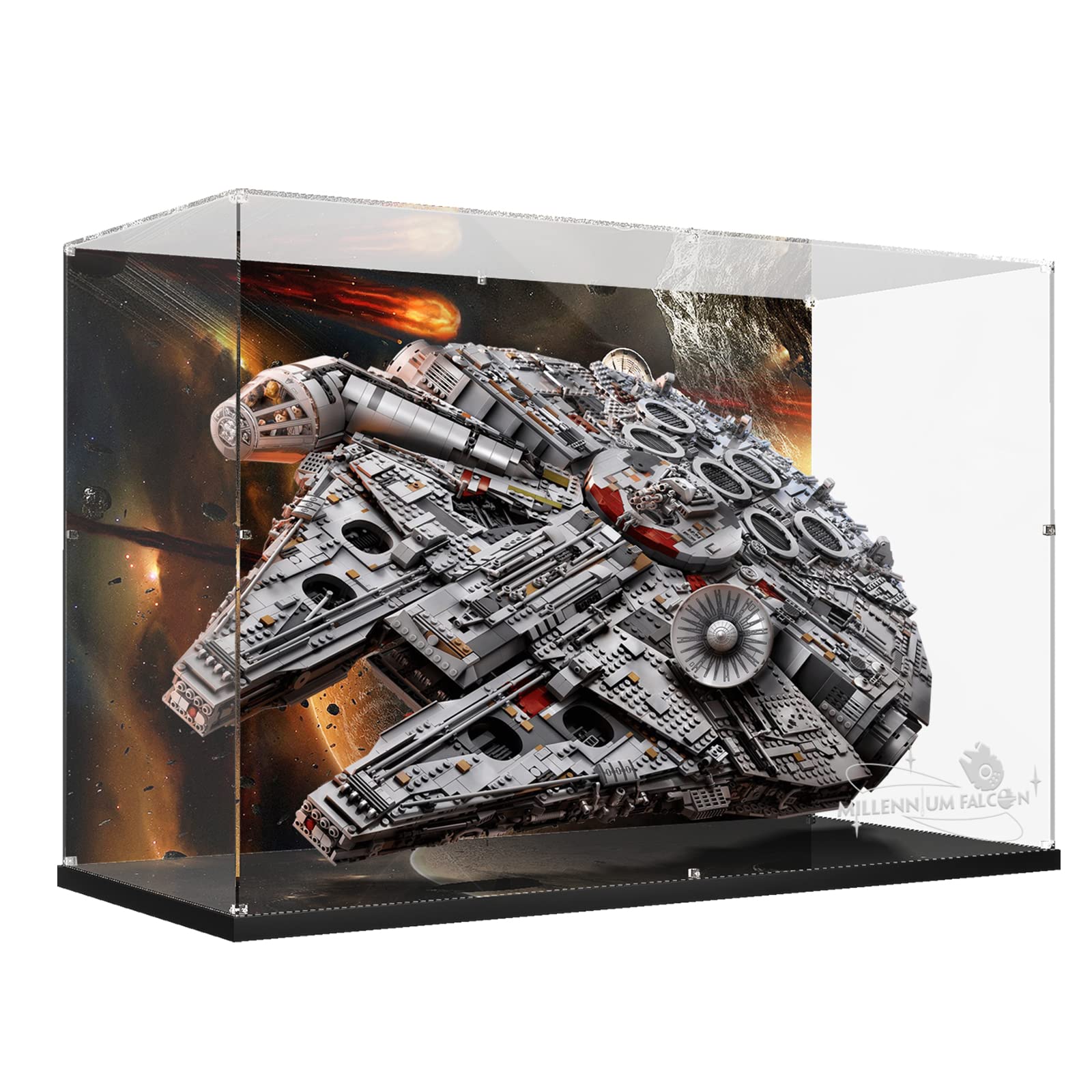 Acrylic Display Case for Lego Star Wars 75192 Millennium Falcon (Lego set NOT Included)