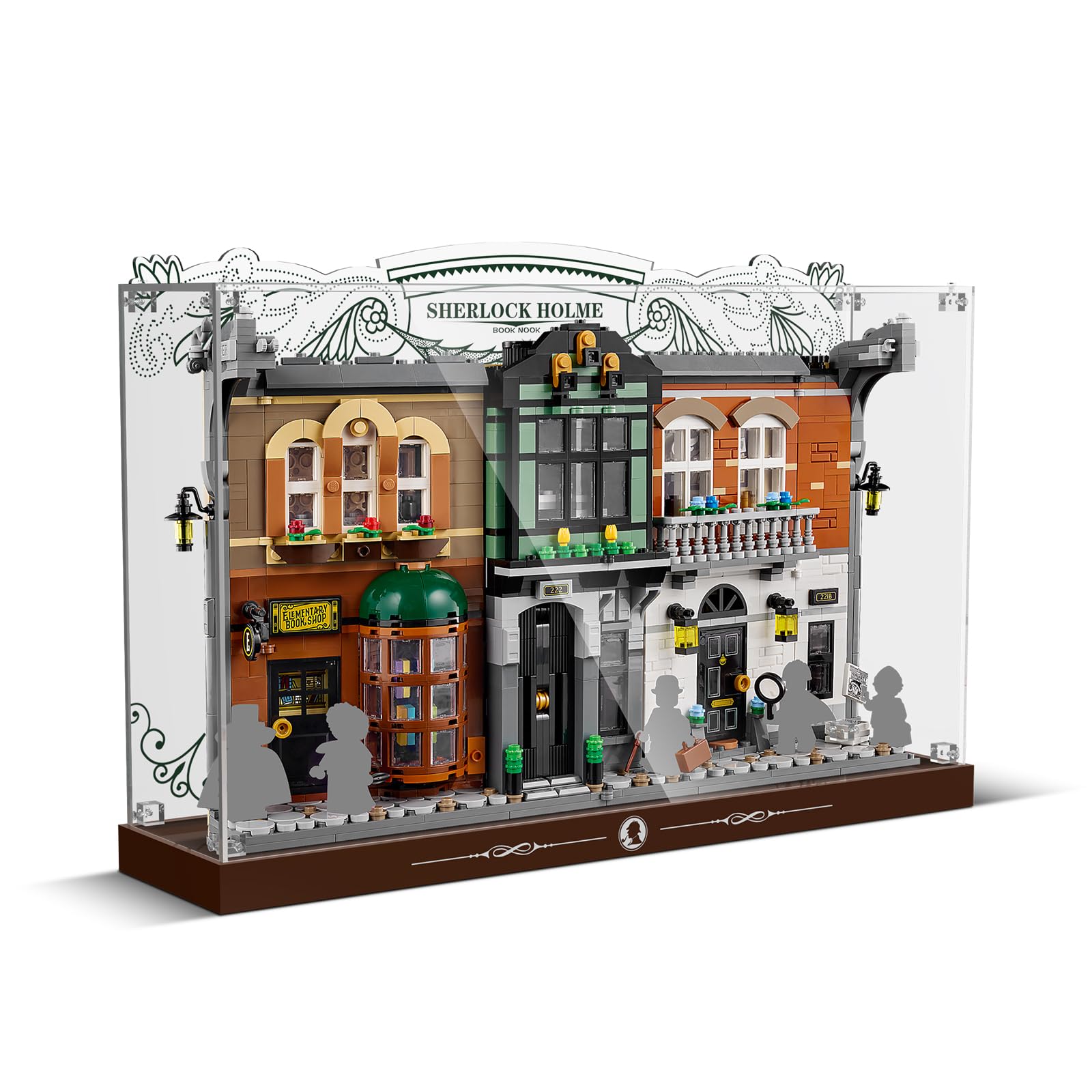 Acrylic Display Case for Lego Icons 10351 Sherlock Holmes Book Nook (Lego set Not Included)