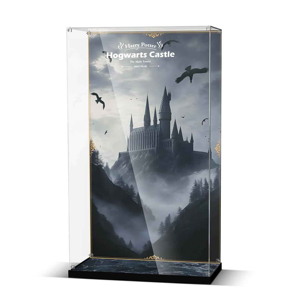 Acrylic Display Case for Lego Harry Potter 76454 Hogwarts Castle: The Main Tower (Lego set Not Included).