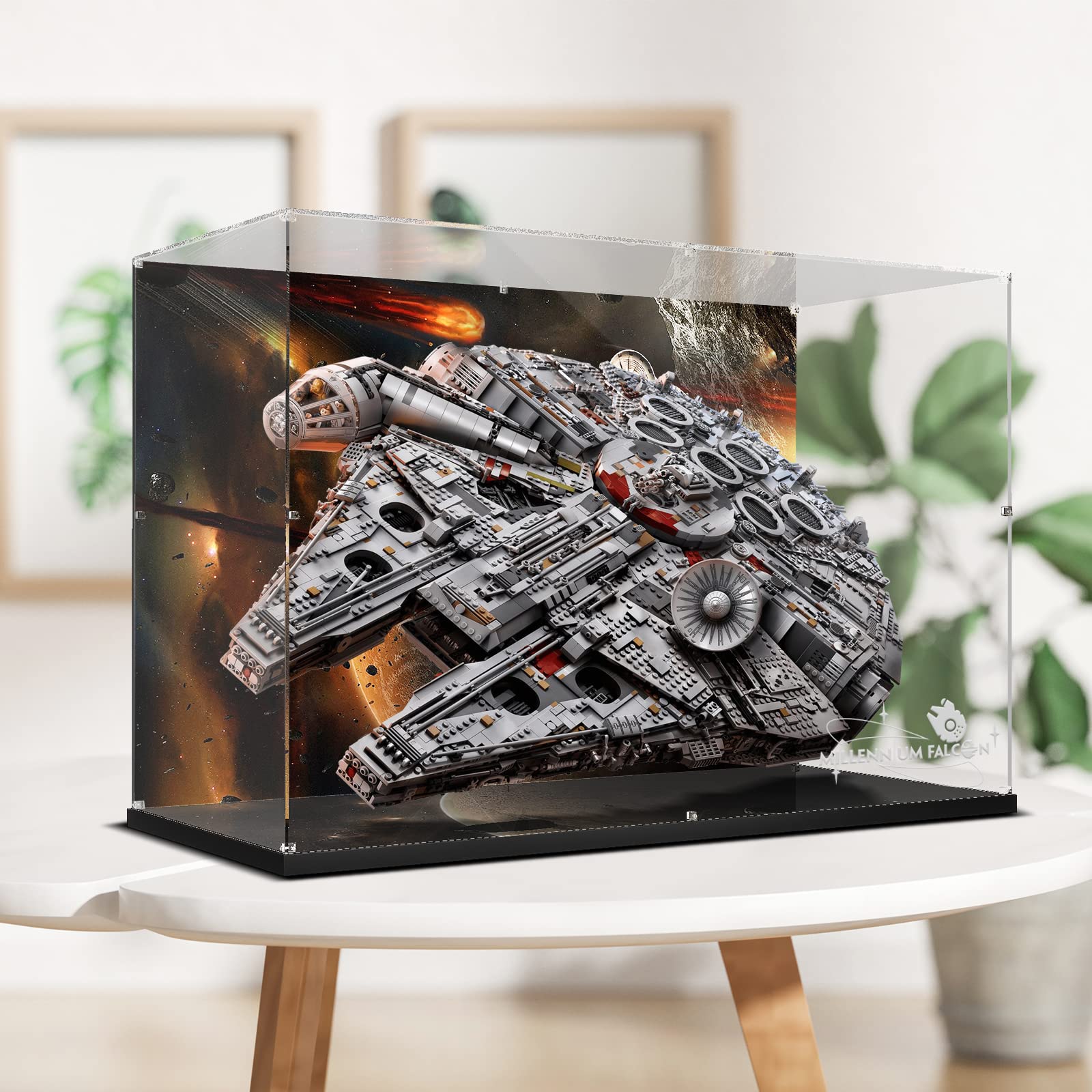 Acrylic Display Case for Lego Star Wars 75192 Millennium Falcon (Lego set NOT Included)