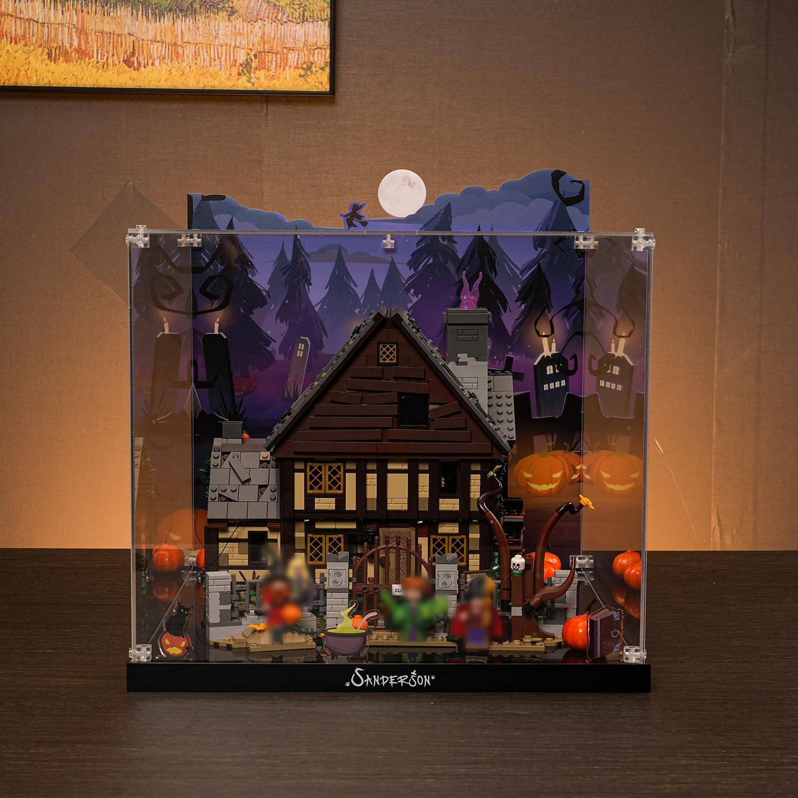 Acrylic Display Case for LEGO® Ideas 21341 Hocus Pocus The Sanderson Sister's Cottage(LEGO® Set NOT Included/USA CLEARANCE SALE)