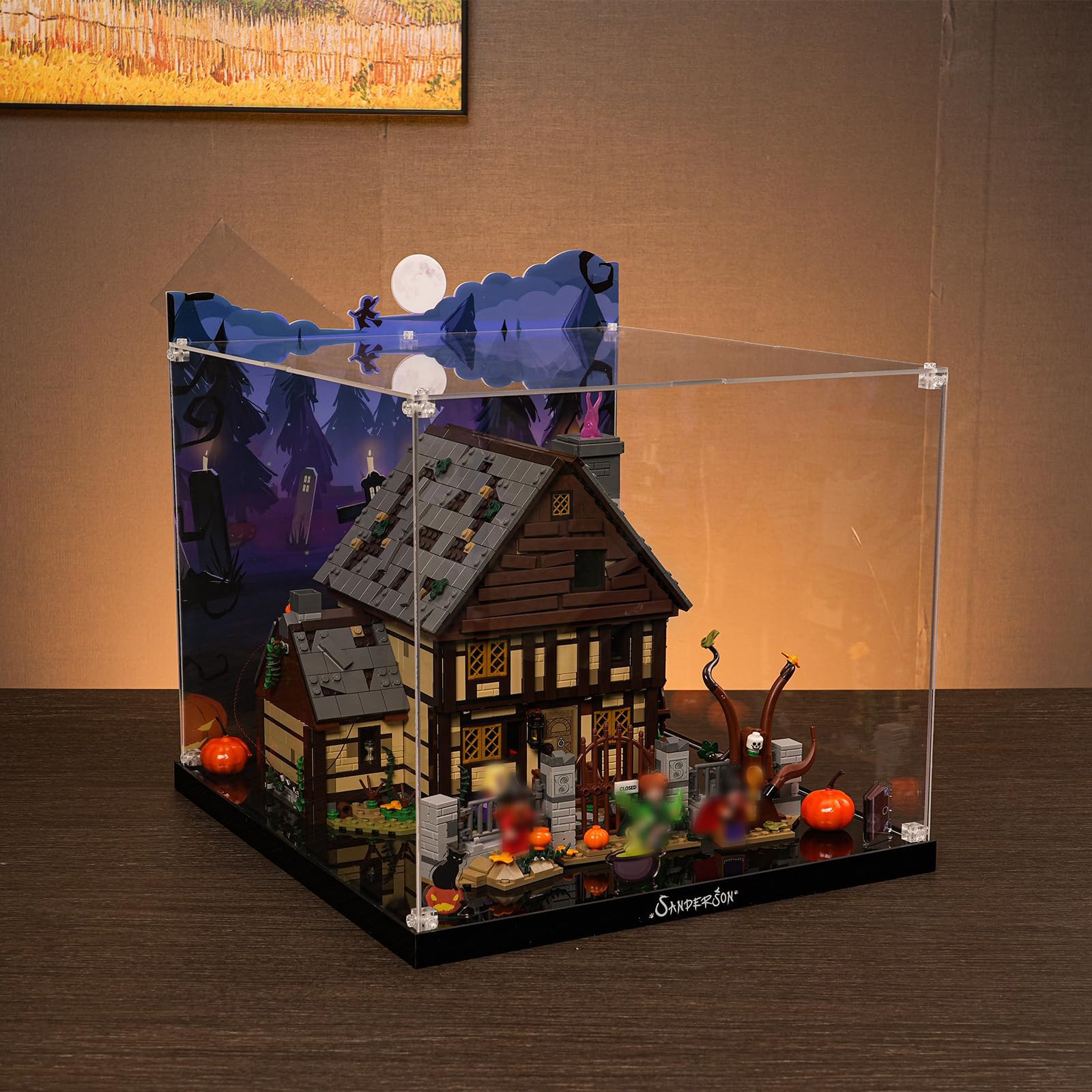 Acrylic Display Case for LEGO® Ideas 21341 Hocus Pocus The Sanderson Sister's Cottage(LEGO® Set NOT Included/USA CLEARANCE SALE)